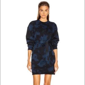 PROENZA SCHOULER WHITE LABEL Tie Dye Sweatshirt Dress